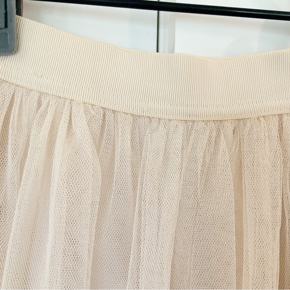 LC Lauren Conrad NWT Cream Lined Tulle Skirt Size XS - Picture 2 of 10